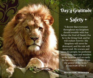 gratitude for safety