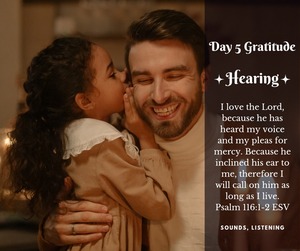 gratitude for hearing